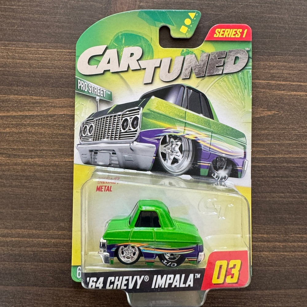 NEW Car Tuned '64 Chevy Impala #03 MGA Series 1 Green Purple Pro Street